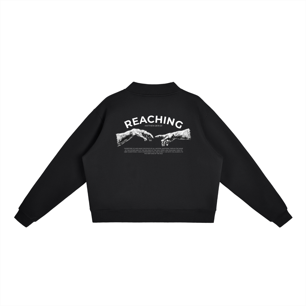 Essential Fleece Mock-Neck Crew Sweatshirt