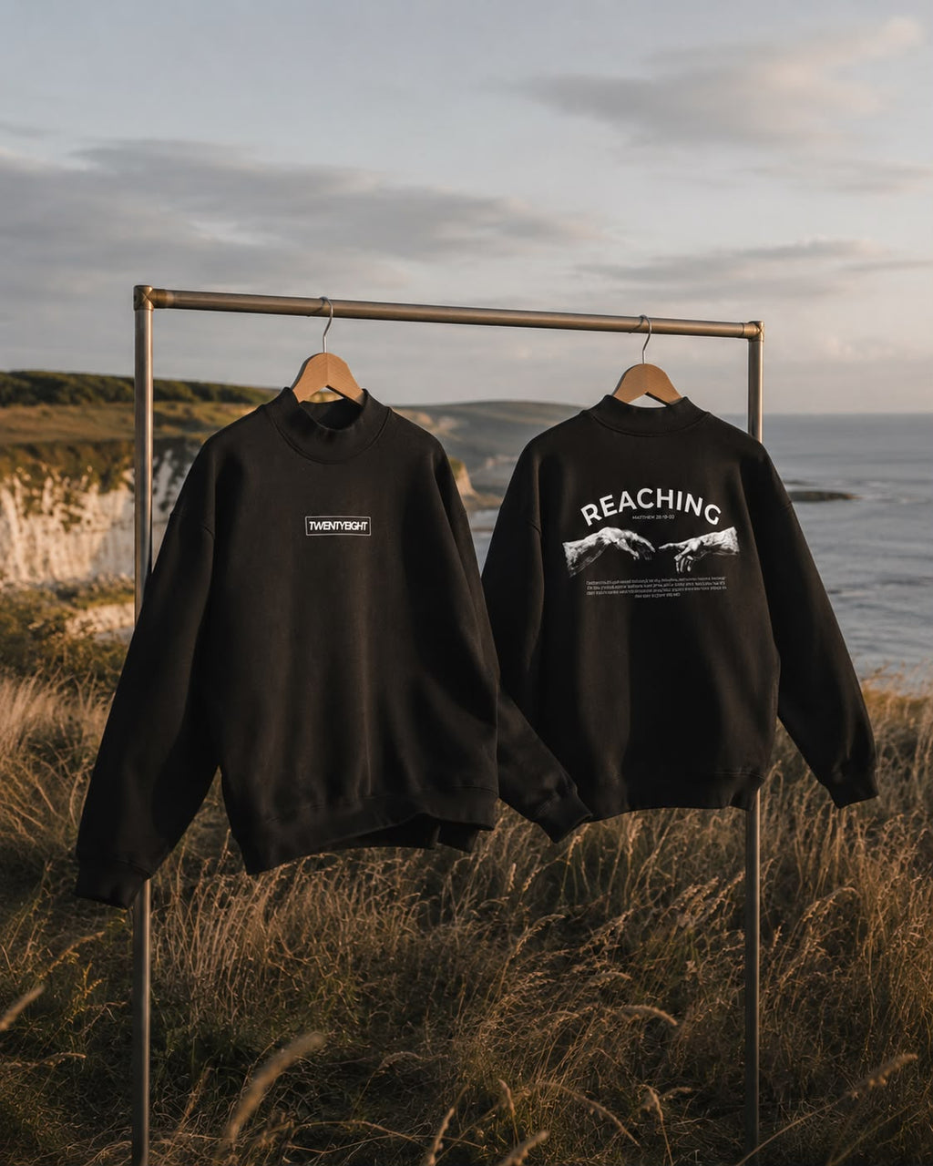 Essential Fleece Mock-Neck Crew Sweatshirt